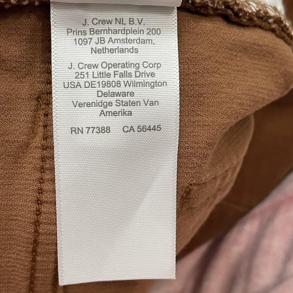 J.CREW Pants Womens 28 Brown Chino Corduroy Straight Leg Stretch Pockets - Picture 8 of 11